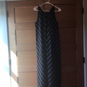 j crew striped maxi dress